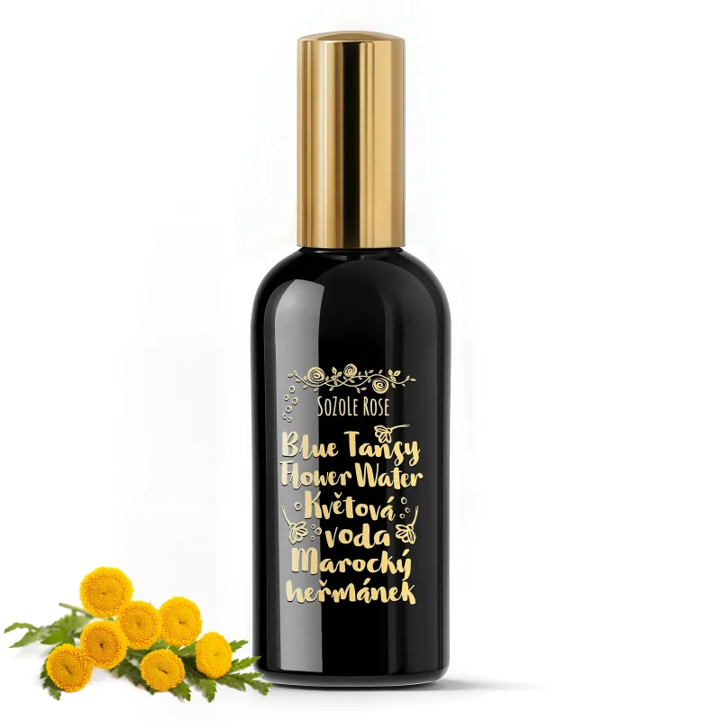Kvetová voda Blue Tansy - Marocký harmanček v rozprašovači