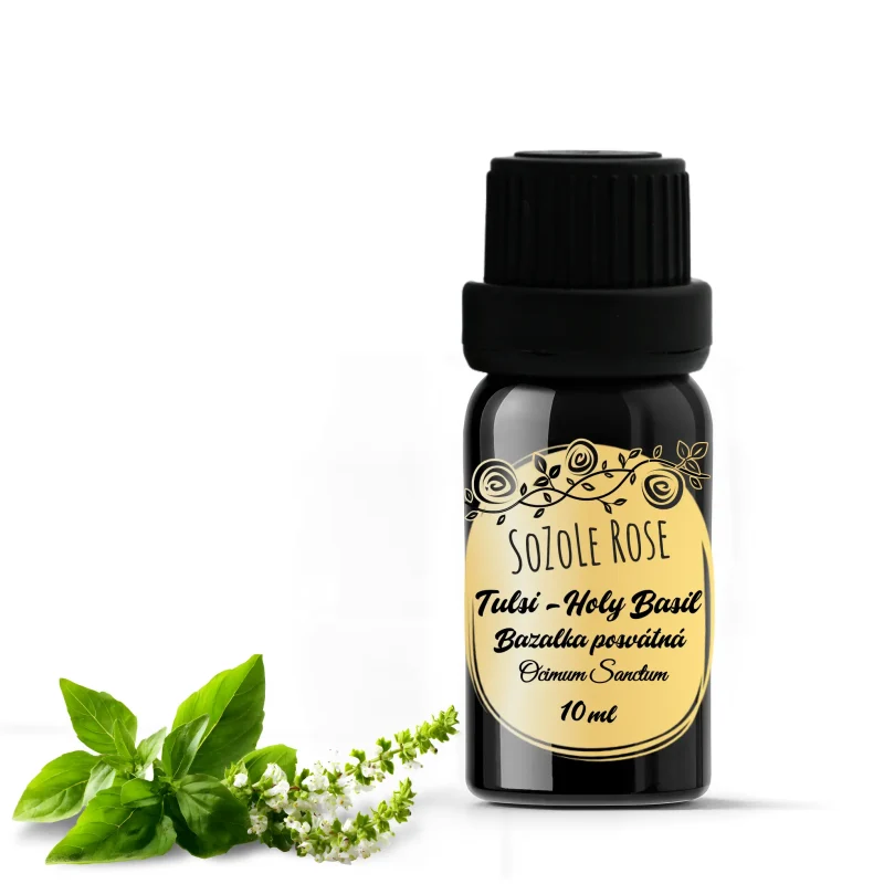 Éterický olej Bazalka posvätná Tulsi z Indie 10ml SoZoLe Rose